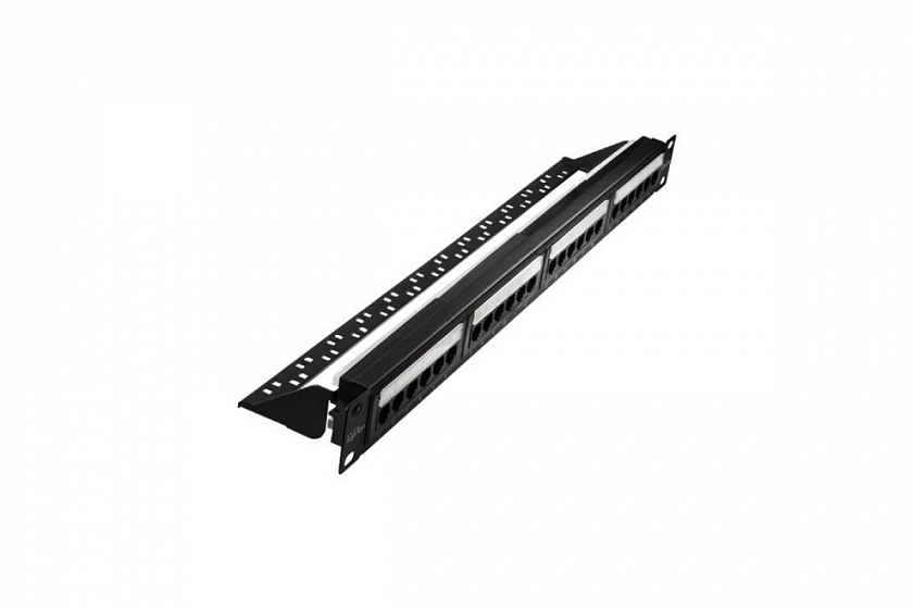 Патч-панель 19", 24хRJ-45, UTP, Cat.6, 1U (10-0427) Патч-панель 19'' - YUM