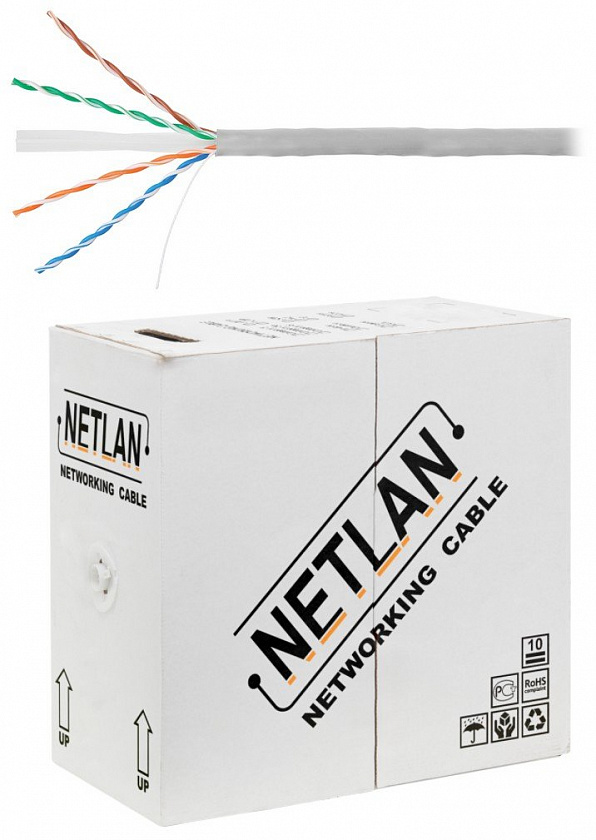 U/UTP 4pair, Cat6, Solid, In, PVC (EC-UU004-6-PVC-GY) Кабель «витая пара» (LAN) для структурированных систем связи - YUM