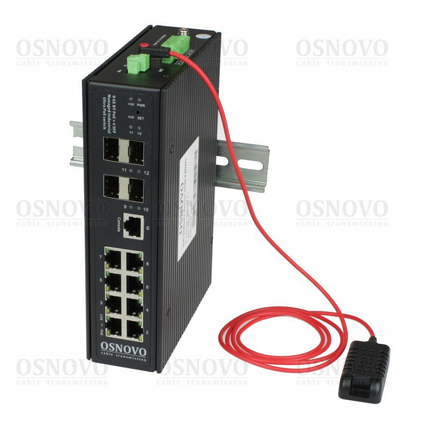 SW-80804/ILS(port 90W,720W) Коммутатор с PoE - YUM