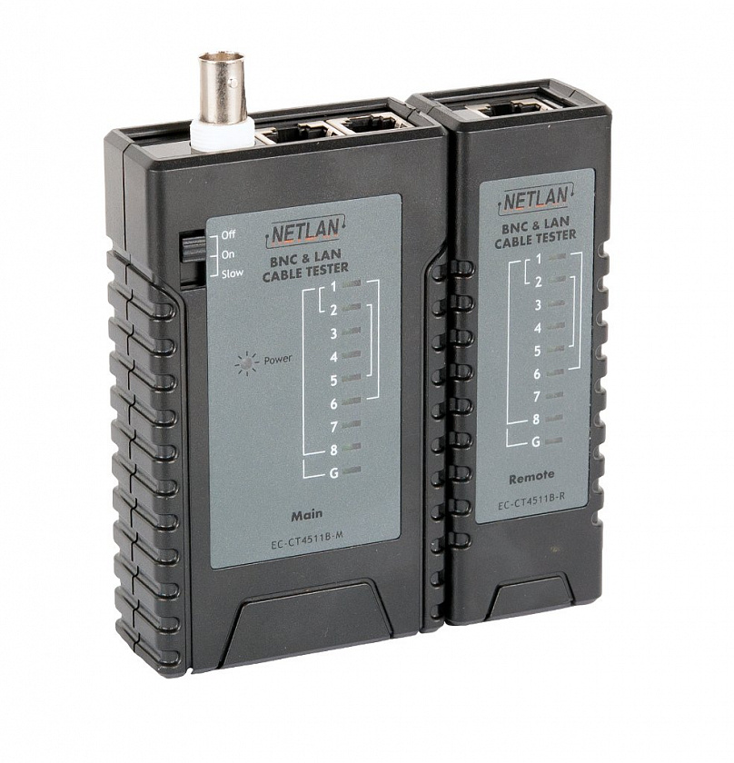 EC-CT4511B Тестер для витой пары - YUM