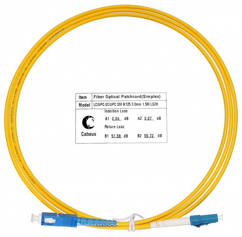 FOP(s)-9-LC-SC-25m (8346c) Патч-корд оптический - YUM