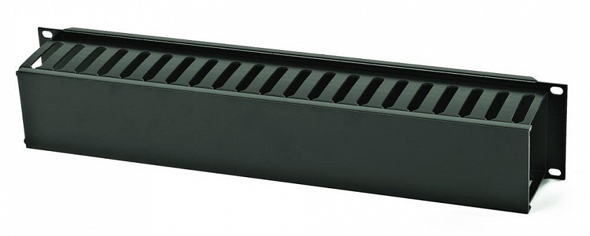 CM-2U-PL-COV Кабельный организатор пластиковый с крышкой, 19", 2U - YUM
