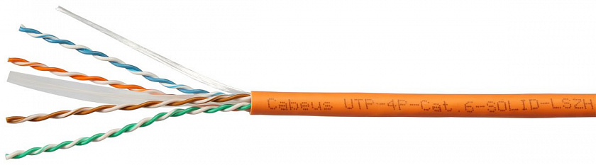 UTP-4P-Cat.6-SOLID-LSZH (7259c) Кабель «витая пара» (LAN) для структурированных систем связи - YUM