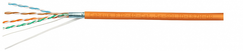 FTP-4P-Cat.5e-SOLID-LSZH (7199c) Кабель «витая пара» (LAN) для структурированных систем связи - YUM