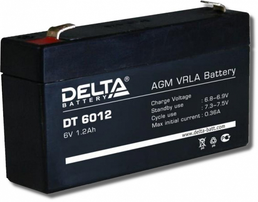 Delta DT 6012 Аккумулятор герметичный свинцово-кислотный - YUM