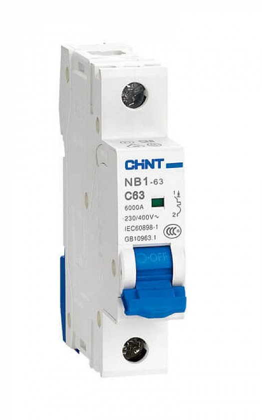 Выключатель автоматический модульный 1п C 20А 6кА NB1-63 (R) CHINT (179618) - YUM