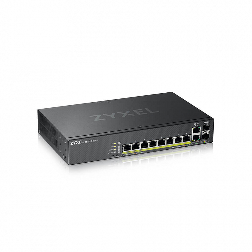 GS2220-10HP-EU0101F Гибридный L2 коммутатор PoE+ - YUM
