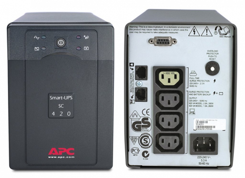 SC420I APC Smart-UPS SC 420 ВА Источник бесперебойного питания - YUM