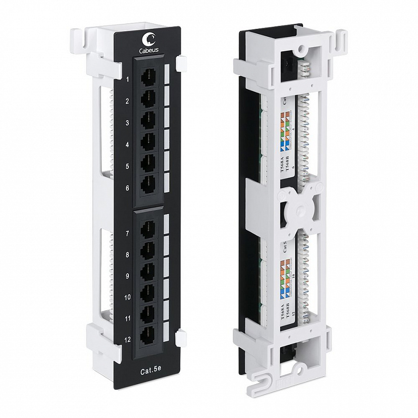 PL-12-Cat.5e-WL-Dual IDC (7004c) Патч-панель - YUM
