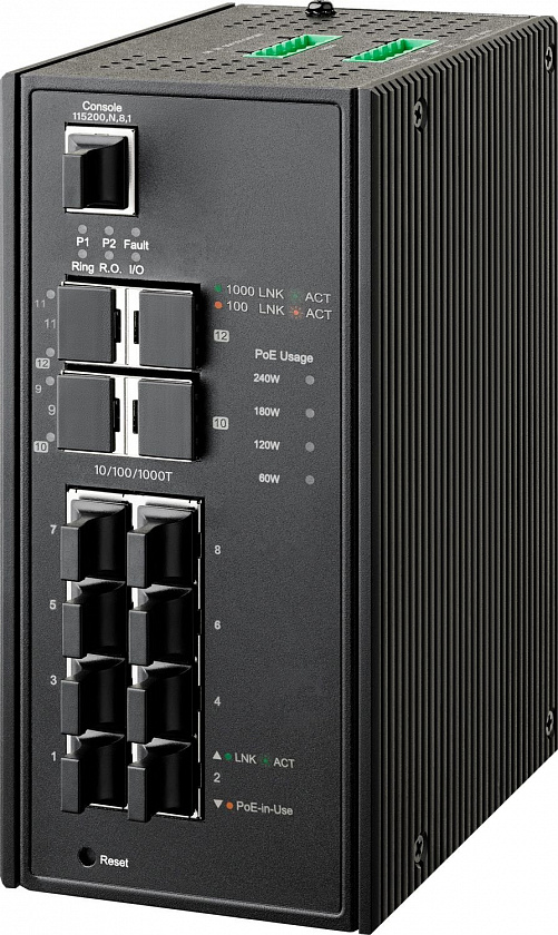NIS-3500-3412PGE Коммутатор управляемый с PoE - YUM