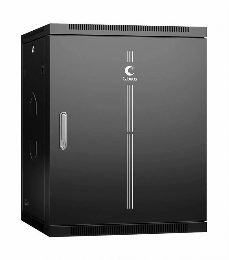 SH-05F-15U60/45m-R-BK (10772c) Шкаф настенный 19", 15U - YUM