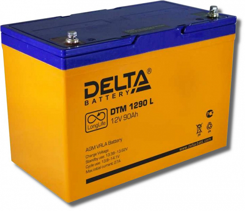 Delta DTM 1290 L Аккумулятор герметичный свинцово-кислотный - YUM