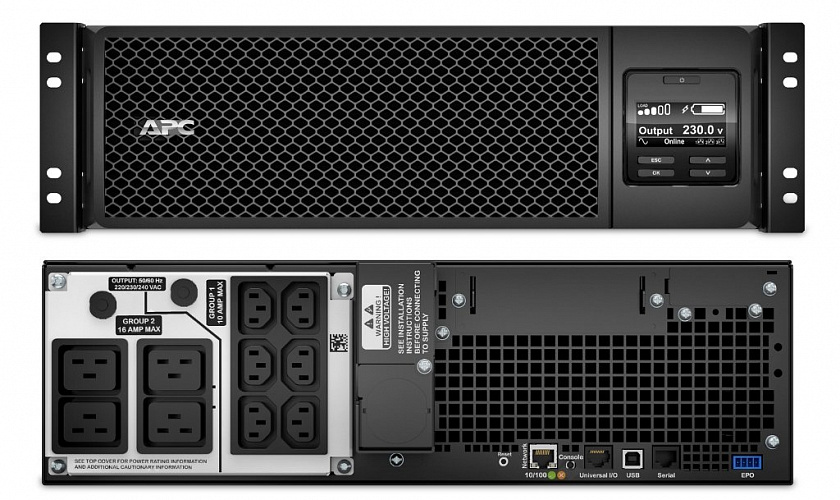 SRT5KRMXLI APC Smart-UPS SRT 5000 ВА RM Источник бесперебойного питания - YUM