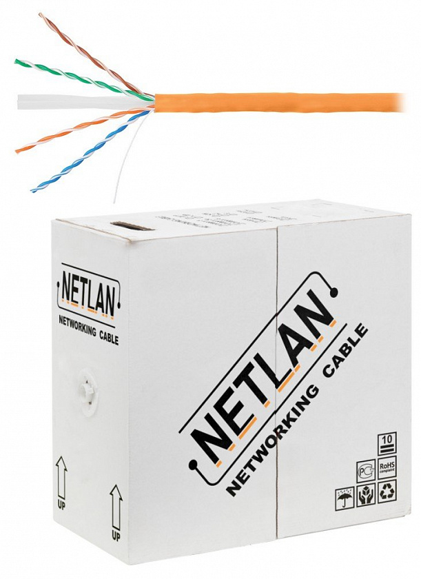U/UTP 4pair, Cat6, Solid, In, LSZH (EC-UU004-6-LSZH-OR) Кабель «витая пара» (LAN) для структурированных систем связи - YUM