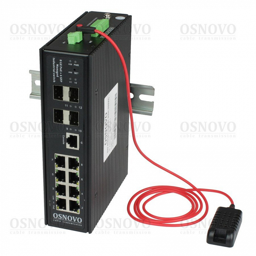 SW-80804/ILS(port 90W,300W) Коммутатор с PoE - YUM