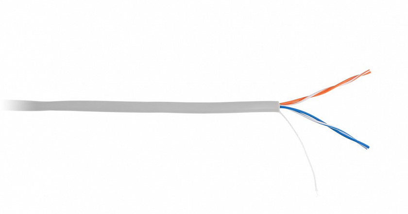 U/UTP 2pair, Cat5, In, PVC (UEC-UU002-5-PVC-GY) Кабель «витая пара» (LAN) для структурированных систем связи - YUM