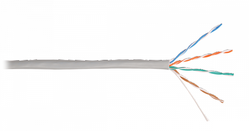 U/UTP 4pair, Cat5e, Solid, In, PVC (2100A-GY) Кабель «витая пара» (LAN) для структурированных систем связи - YUM