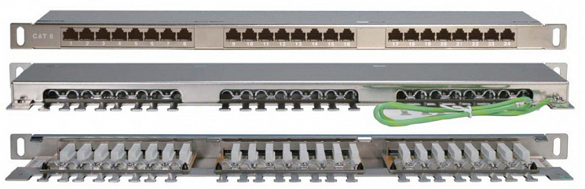 PPHD-19-24-8P8C-C6-SH-110D Патч-панель 19" - YUM