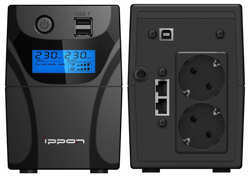 Ippon Back Power Pro II 850 Euro (1005575) Источник бесперебойного питания - YUM