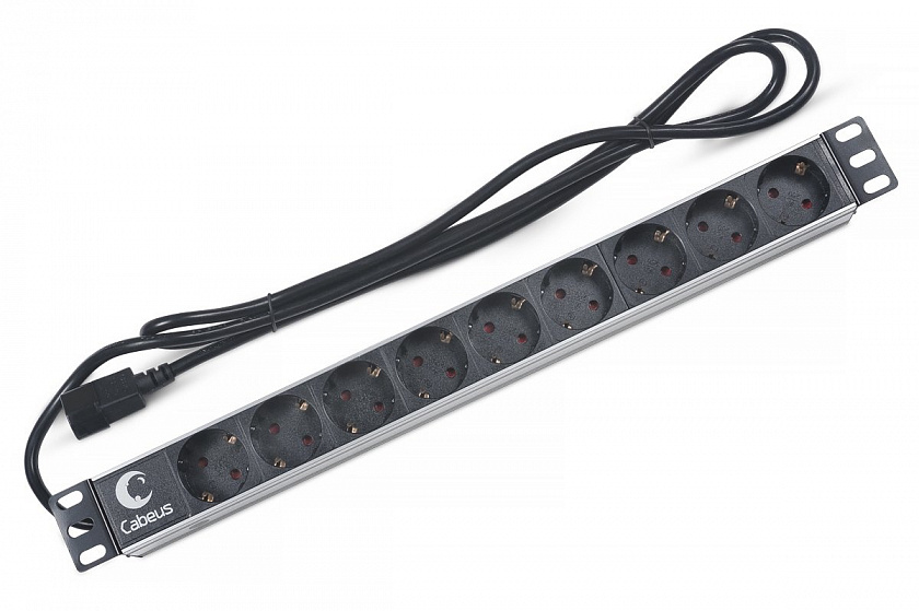 PDU-9P-2IEC (7287c) Блок розеток 19" - YUM