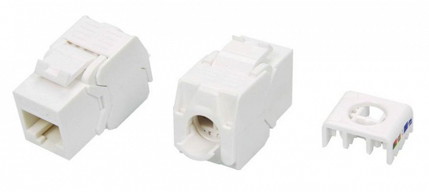 KJ8-8P8C-C5e-180-TLS-WH Вставка Keystone Jack RJ-45 - YUM