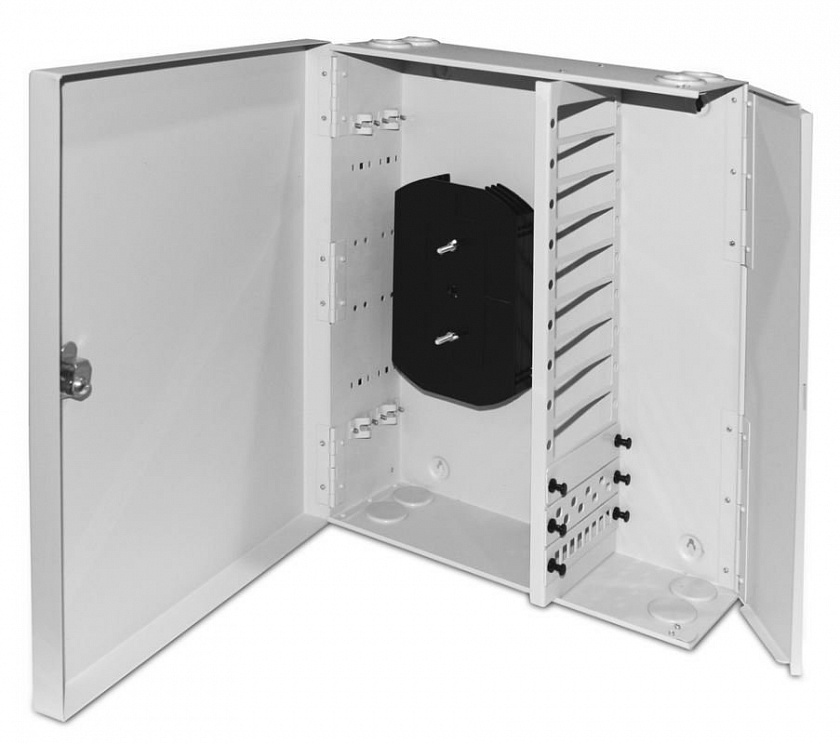 FO-WBX-12xSLT-W140H42-96UN-GY Кросс оптический настенный - YUM