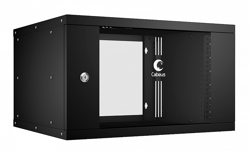 WSC-05D-6U55/45-BK (10172c) Шкаф настенный 19", 6U - YUM