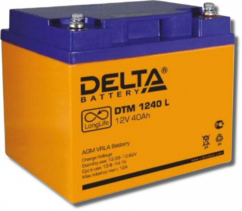 Delta DTM 1240 L Аккумулятор герметичный свинцово-кислотный - YUM