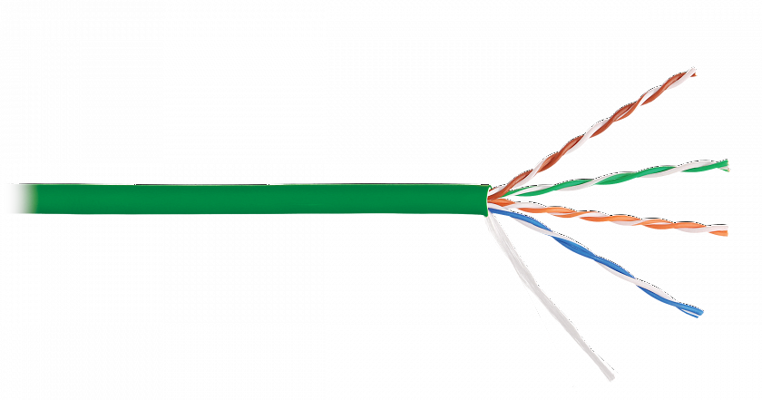 U/UTP 4pair, Cat5e, Solid, In, LSZH (9100C-GN) Кабель «витая пара» (LAN) для структурированных систем связи - YUM