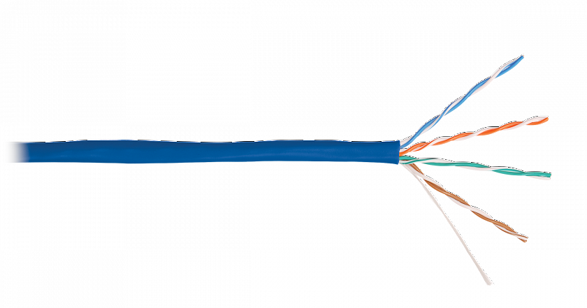 U/UTP 4pair, Cat5e, Solid, In, LSZH (4100C-BL) Кабель «витая пара» (LAN) для структурированных систем связи - YUM