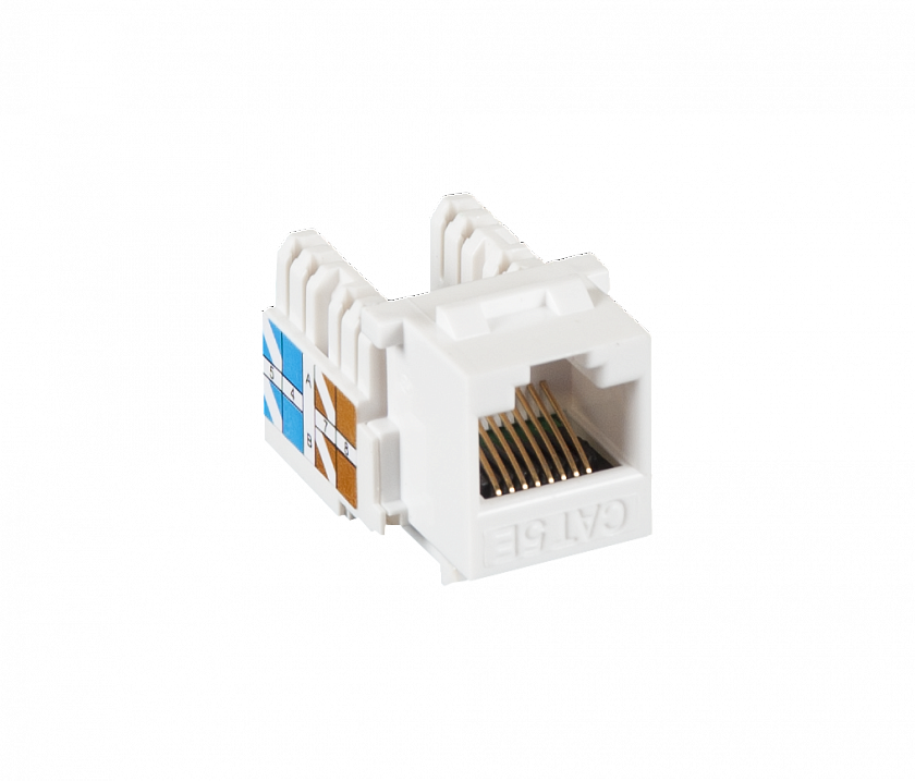 EC-UKJ-UD2-WT-10 (10шт) Вставка Keystone Jack RJ-45 - YUM