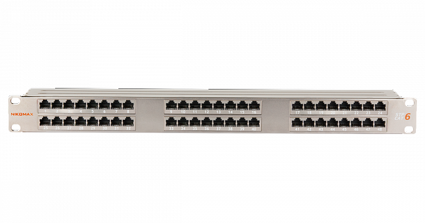 NMC-RP48UE2-1U-BK Патч-панель 19" - YUM