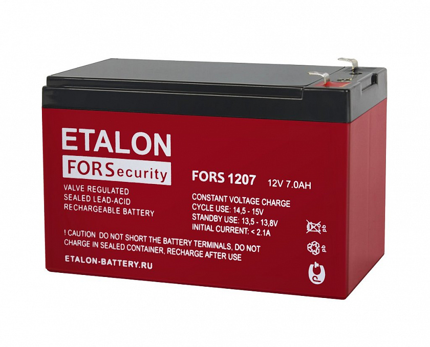 ETALON FORS 1207 Аккумулятор герметичный свинцово-кислотный - YUM