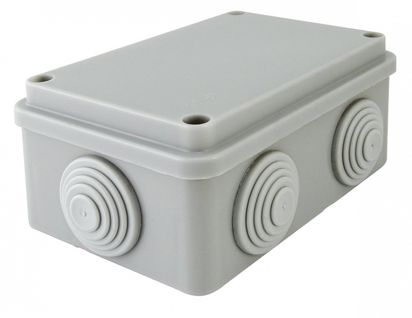 Коробка ОП 120х80х50мм, крышка, IP55, 6 вх. (SQ1401-0505) Распаячная - YUM
