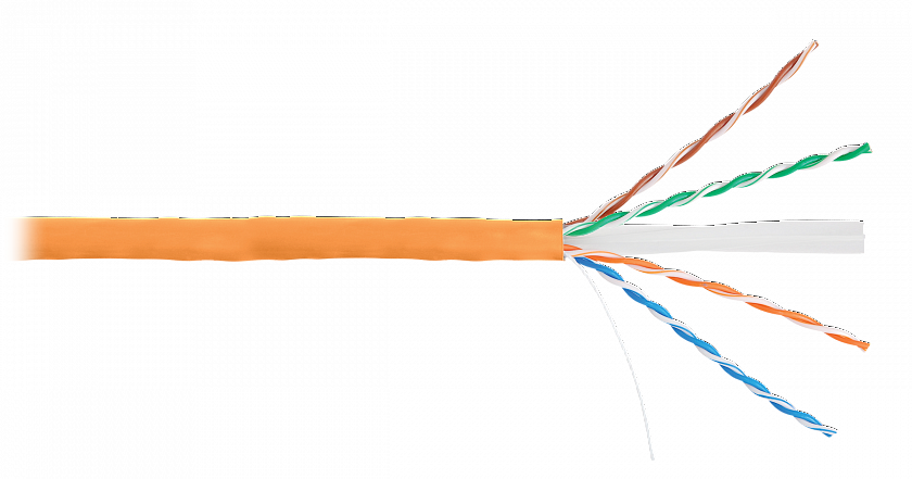 U/UTP 4pair, Cat6, Solid, In, LSZH (2140C-OR) Кабель «витая пара» (LAN) для структурированных систем связи - YUM