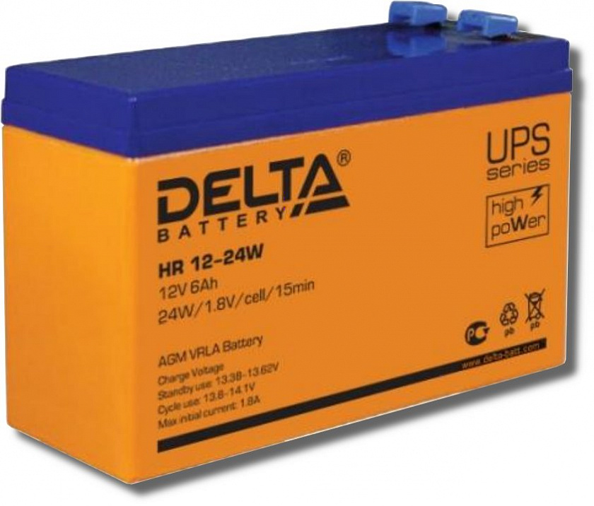 Delta HR 12-24 W Аккумулятор герметичный свинцово-кислотный - YUM