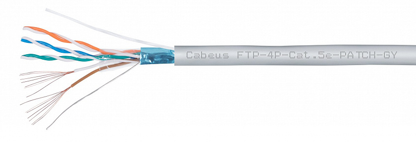 FTP-4P-Cat.5e-PATCH-GY (7202c) Кабель «витая пара» (LAN) для структурированных систем связи - YUM