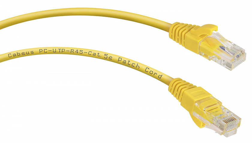 PC-UTP-RJ45-Cat.5e-0.15m-YL (8985c) Патч-корд медный - YUM