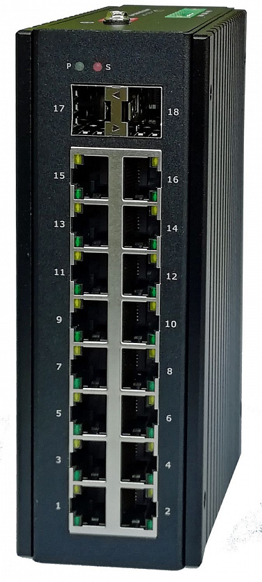 NIS-3200-216PSG Коммутатор неуправляемый с PoE - YUM