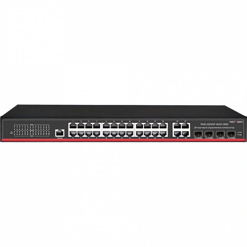 PND-M24GP-4G4F(400) Коммутатор управляемый оптический 28 портовый - YUM