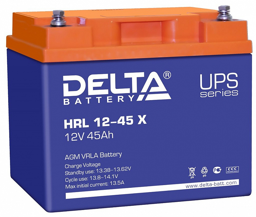 Delta HRL 12-45 X Аккумулятор герметичный свинцово-кислотный - YUM