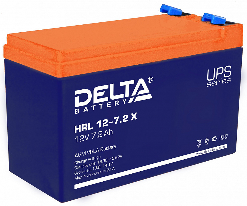 Delta HRL 12-7.2 X Аккумулятор герметичный свинцово-кислотный - YUM