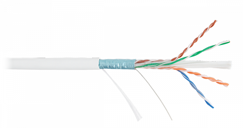 F/UTP 4pair, Cat6, Solid, In, LSZH (4240C-WT) Кабель «витая пара» (LAN) для структурированных систем связи - YUM