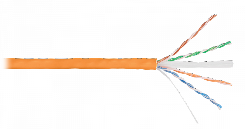 U/UTP 4pair, Cat6, Solid, In, LSZH (9140C-OR) Кабель «витая пара» (LAN) для структурированных систем связи - YUM