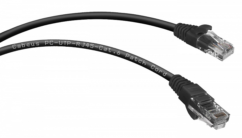 PC-UTP-RJ45-Cat.6-3m-BK (8666c) Патч-корд медный - YUM